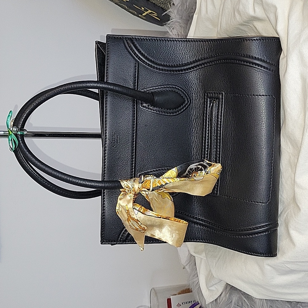 Celine Phantome Dune Black Leather Bag